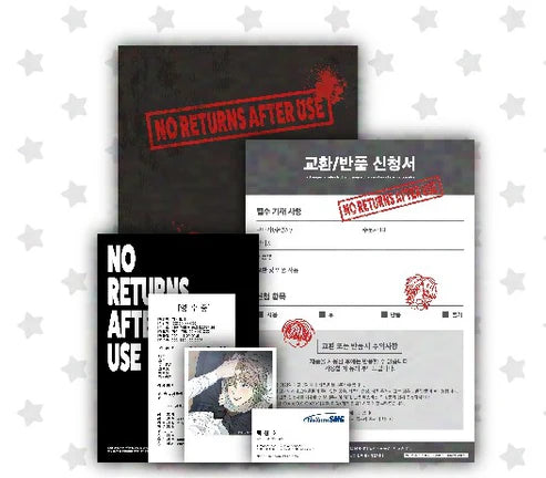 No Returns After Acrylic Return Document Set