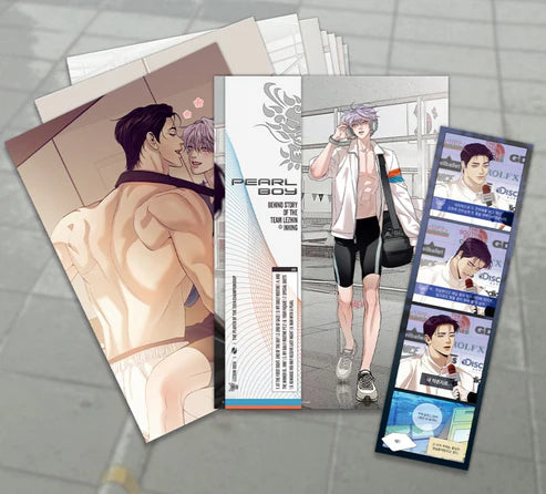 Pearl Boy Team Lezhin Behind Postcard Set