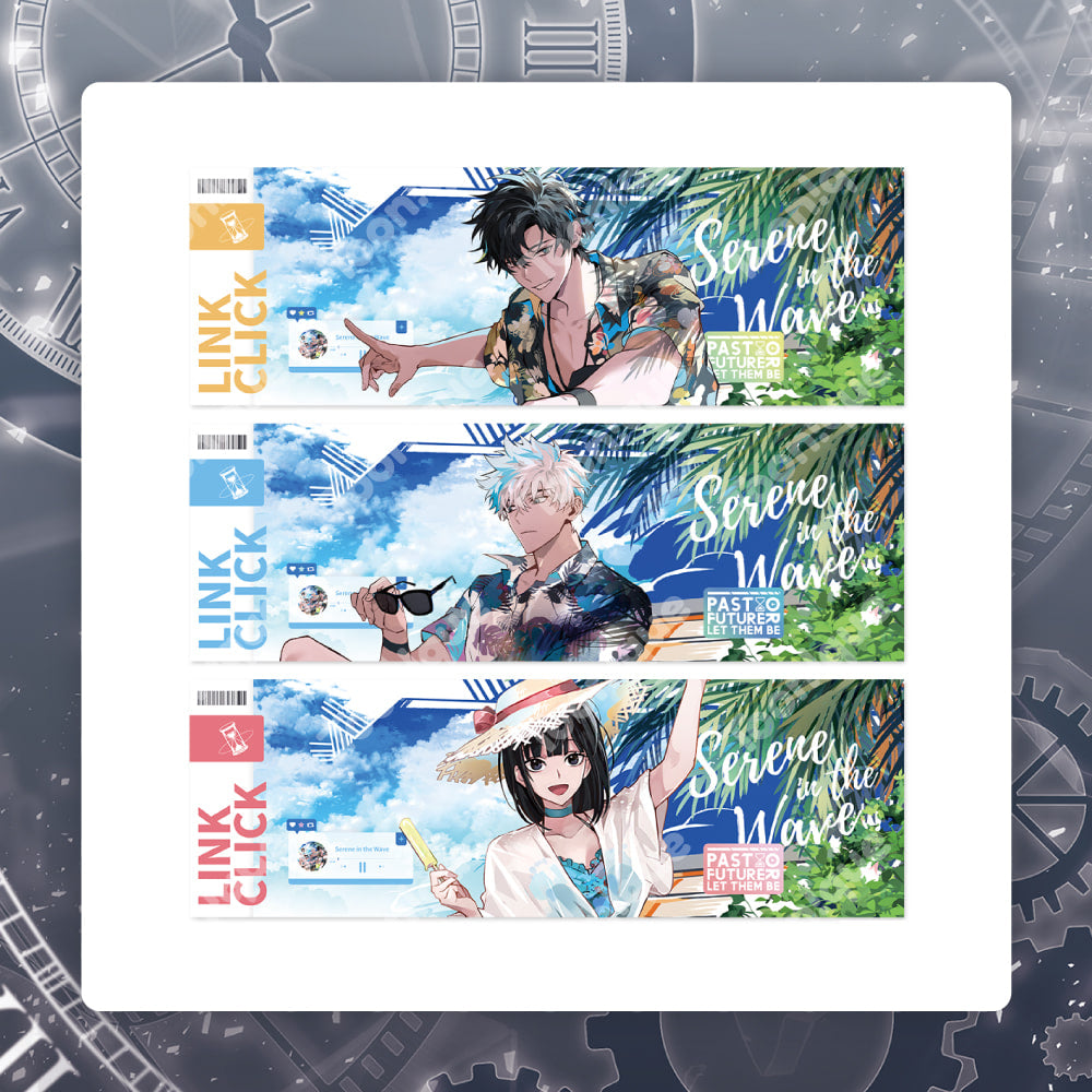 LINK CLICK: Summer Vacation Holographic Ticket Set