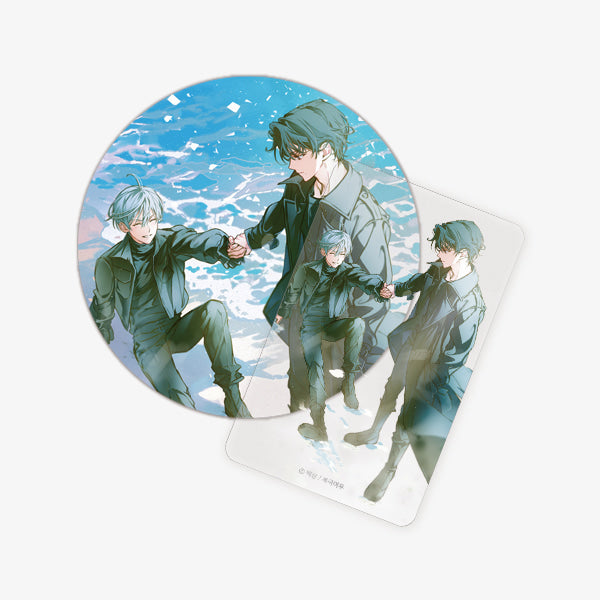 The Hunter's Gonna Lay Low Glitter Coaster & Clear Photocard Set