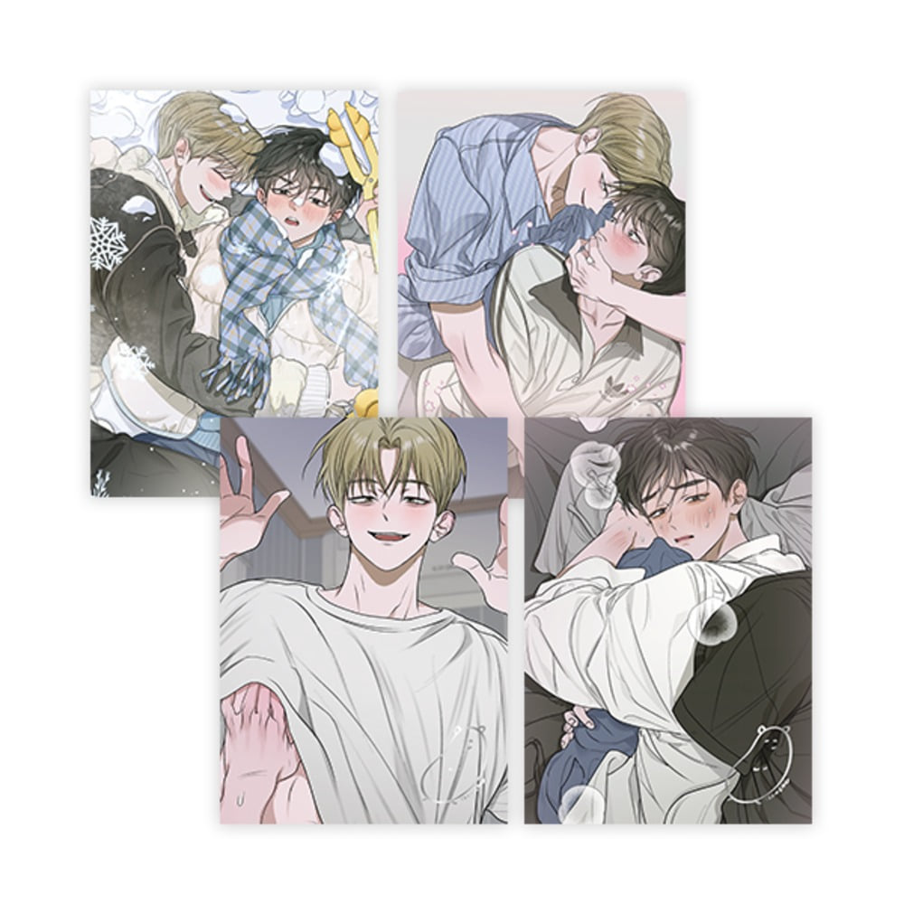 Pond Where Flowers Fall Illustration Artboards Set