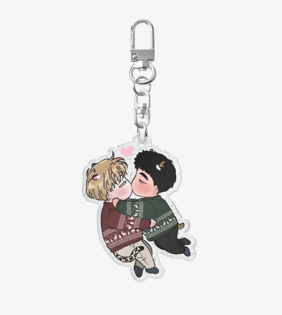 A Golden Pair Acrylic Keychain