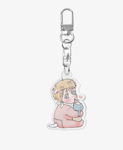 A Golden Pair Acrylic Keychain