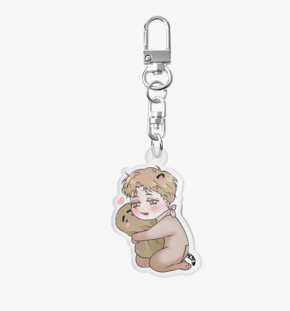 A Golden Pair Acrylic Keychain