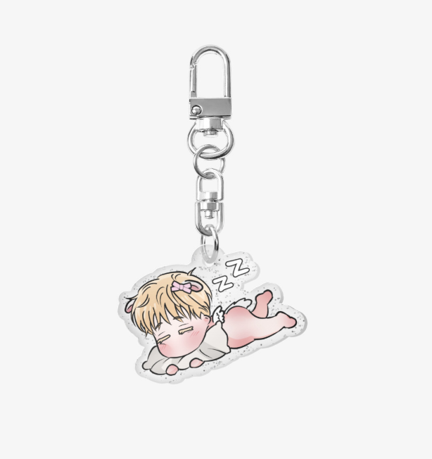 A Golden Pair Acrylic Keychain