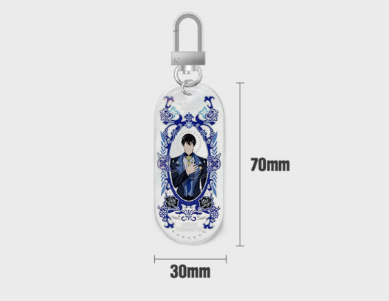 Solitary Lady Acrylic Keychain