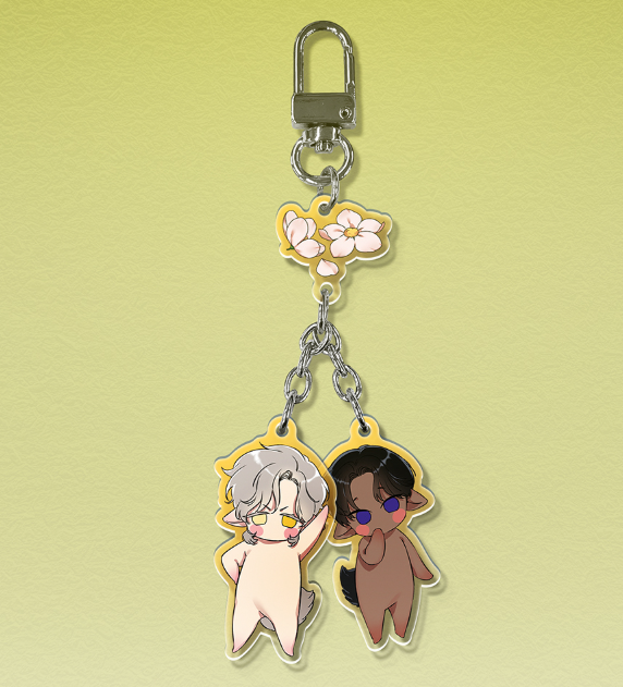 Smyrna and Capri Acrylic Keyring