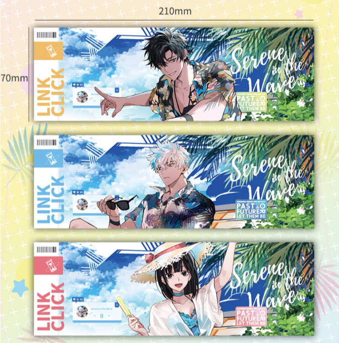 LINK CLICK: Summer Vacation Holographic Ticket Set