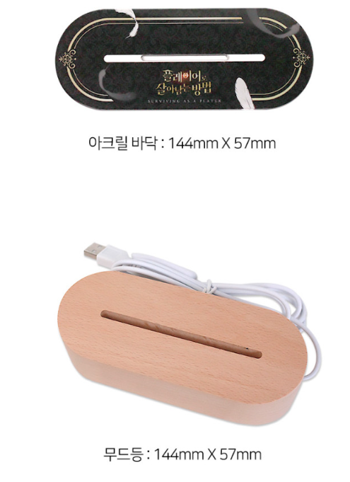 Surviving As A Player Acrylic Stand + Mood Light