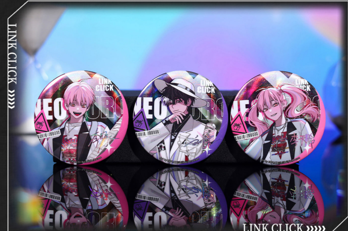 LINK CLICK: NEO AURORA Can Badge Set