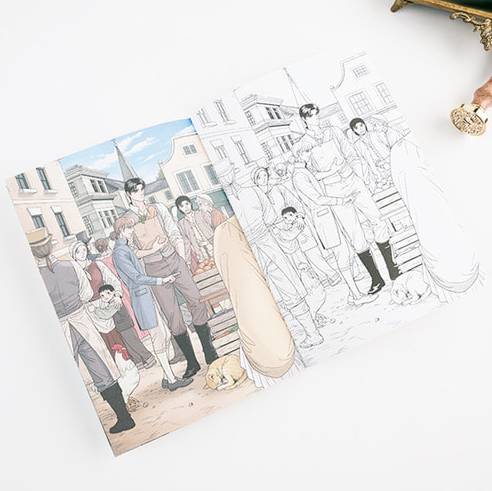 A Painter behind the Curtain Coloring Book