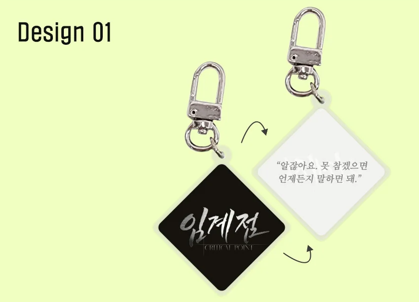 Critical Point Double-sided Acrylic Keychain