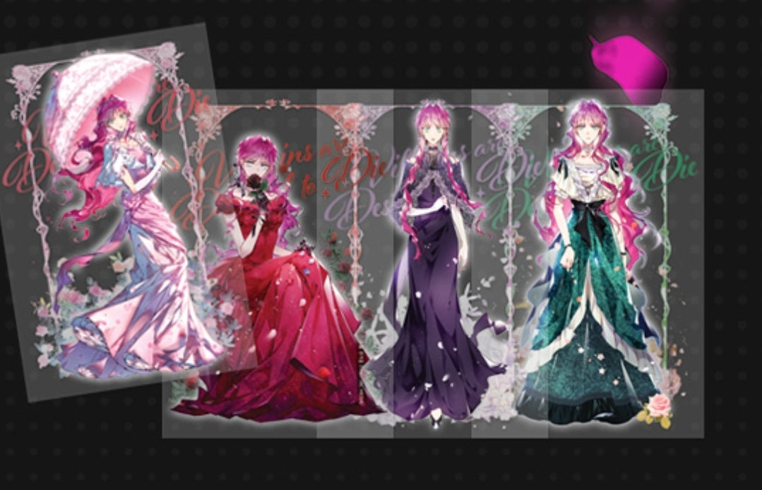 Villains Are Destined to Die Scrunchie Photo Card Set