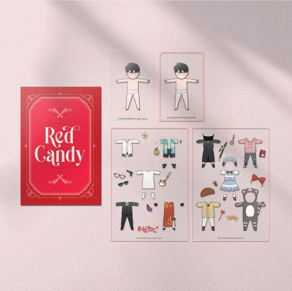 Red Candy Dress Up Stickers Kit