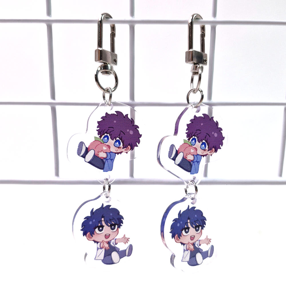 Finders Keepers 2-tiered Hanging Acrylic Keychain