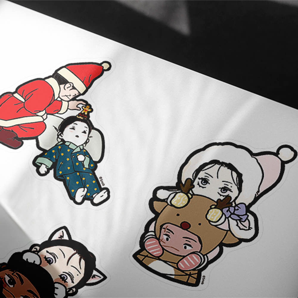 Steel Under Silk Big Cut-Out Sticker Set