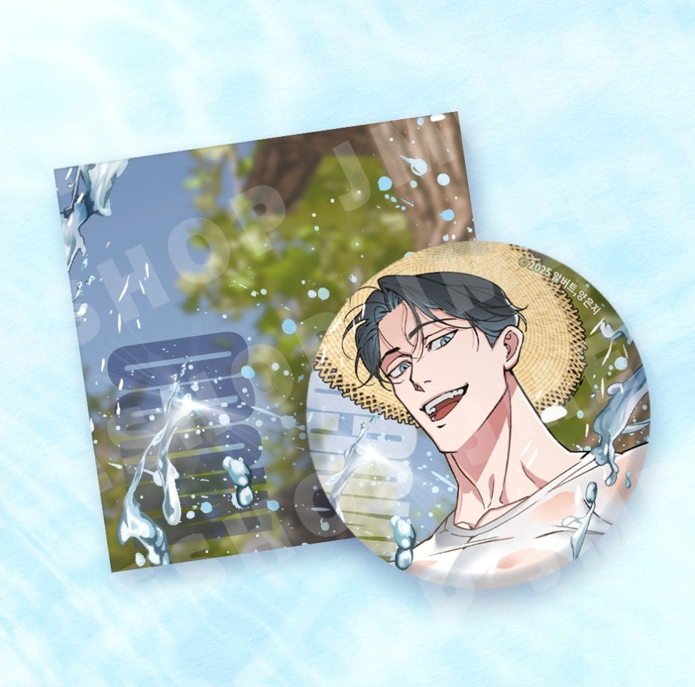 Swallow You Whole Can Badge SUMMER ver.