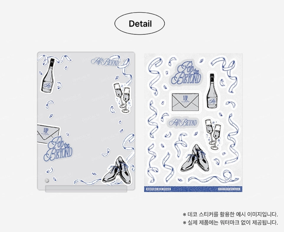 POP THE BEYOND Postcard Acrylic Frame & Sticker Set