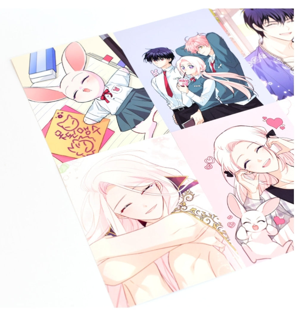 Little Rabbit and the Big Bad Panther Set of 6 Postcards