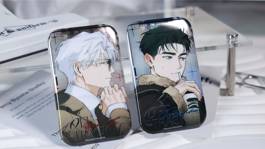 Off Track Daily VER. Square Can Badge Set
