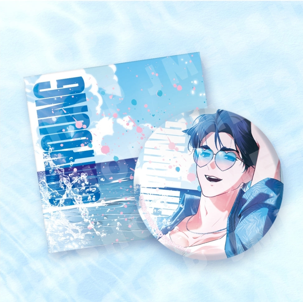Paws & Claws Can Badge SUMMER ver.