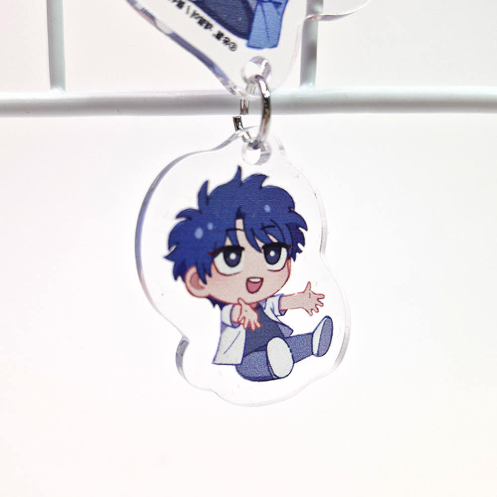 Finders Keepers 2-tiered Hanging Acrylic Keychain
