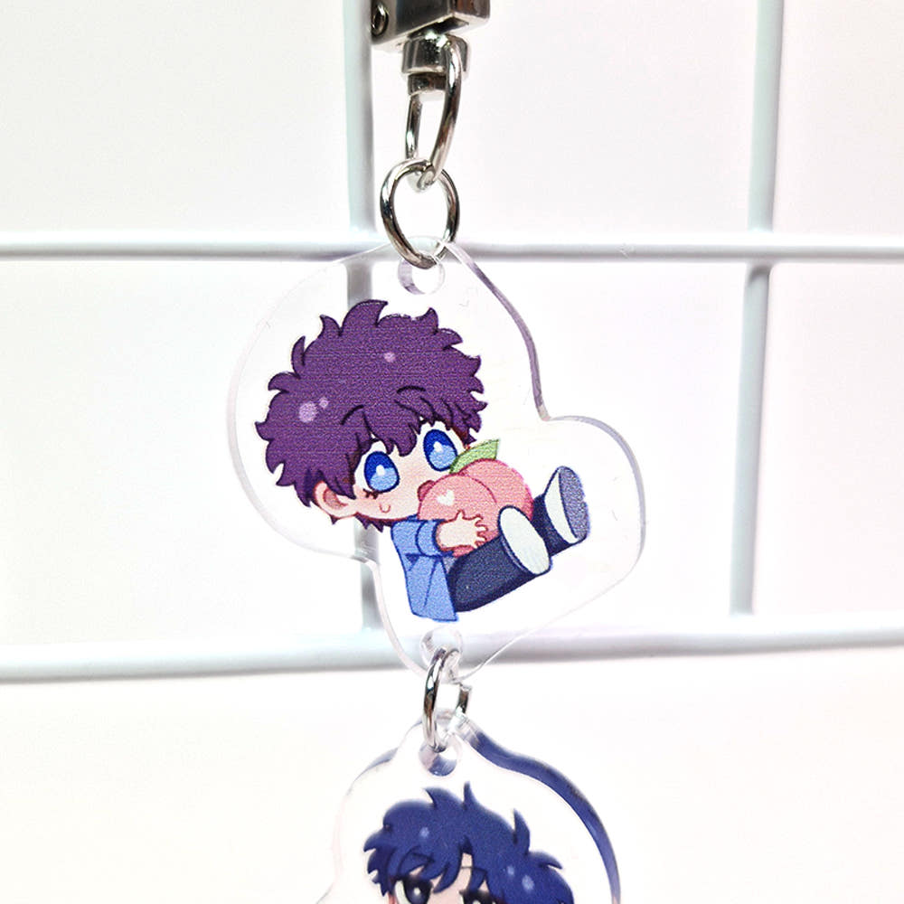 Finders Keepers 2-tiered Hanging Acrylic Keychain