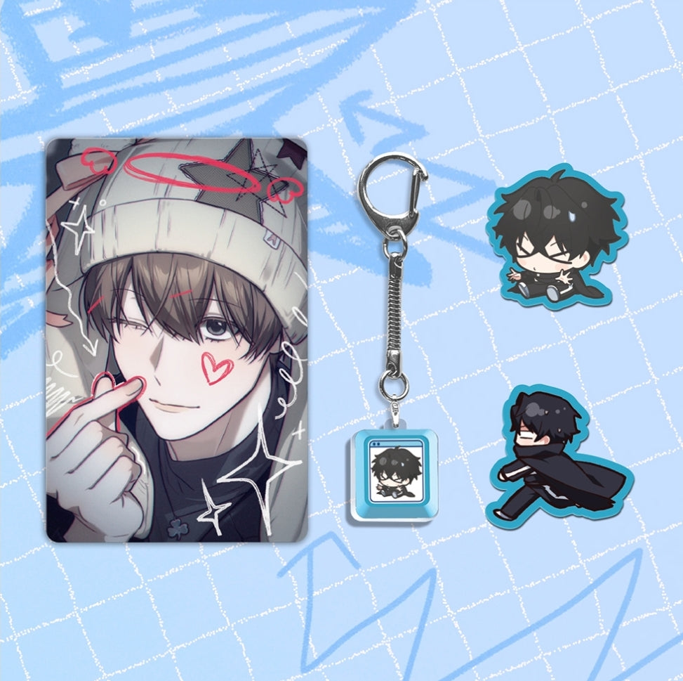 Virtual Strangers Keycap Keyring Set