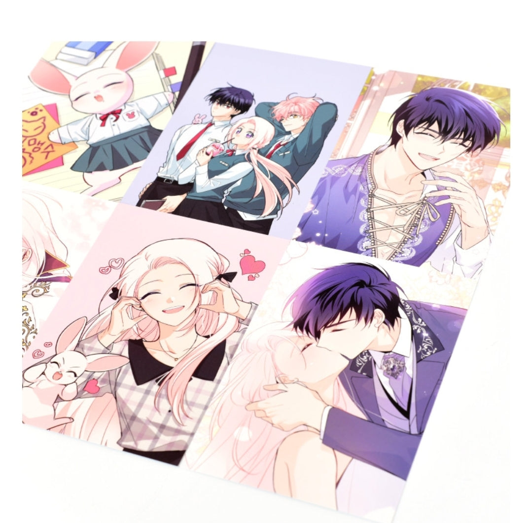 Little Rabbit and the Big Bad Panther Set of 6 Postcards