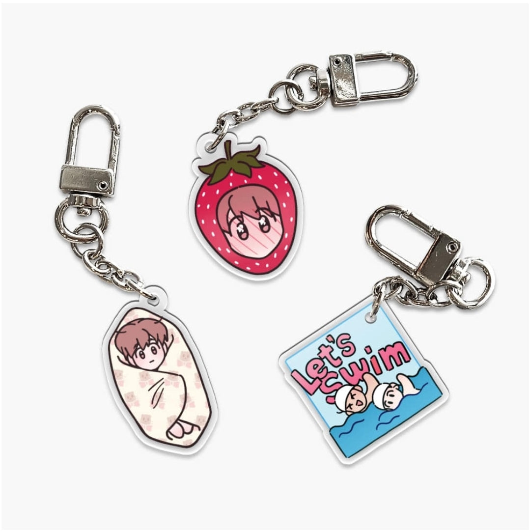 Flip Turn Collection Keyring