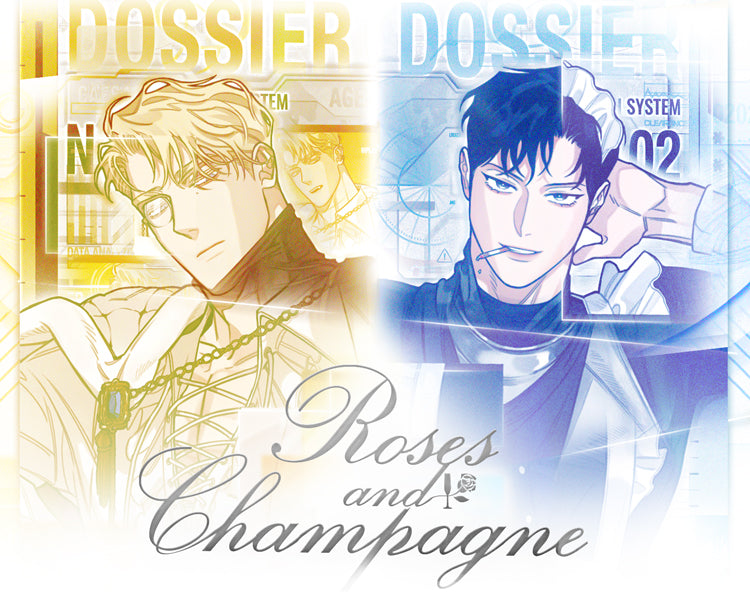 Rose and Champagne Caesar Dress-Up Acrylic Stand