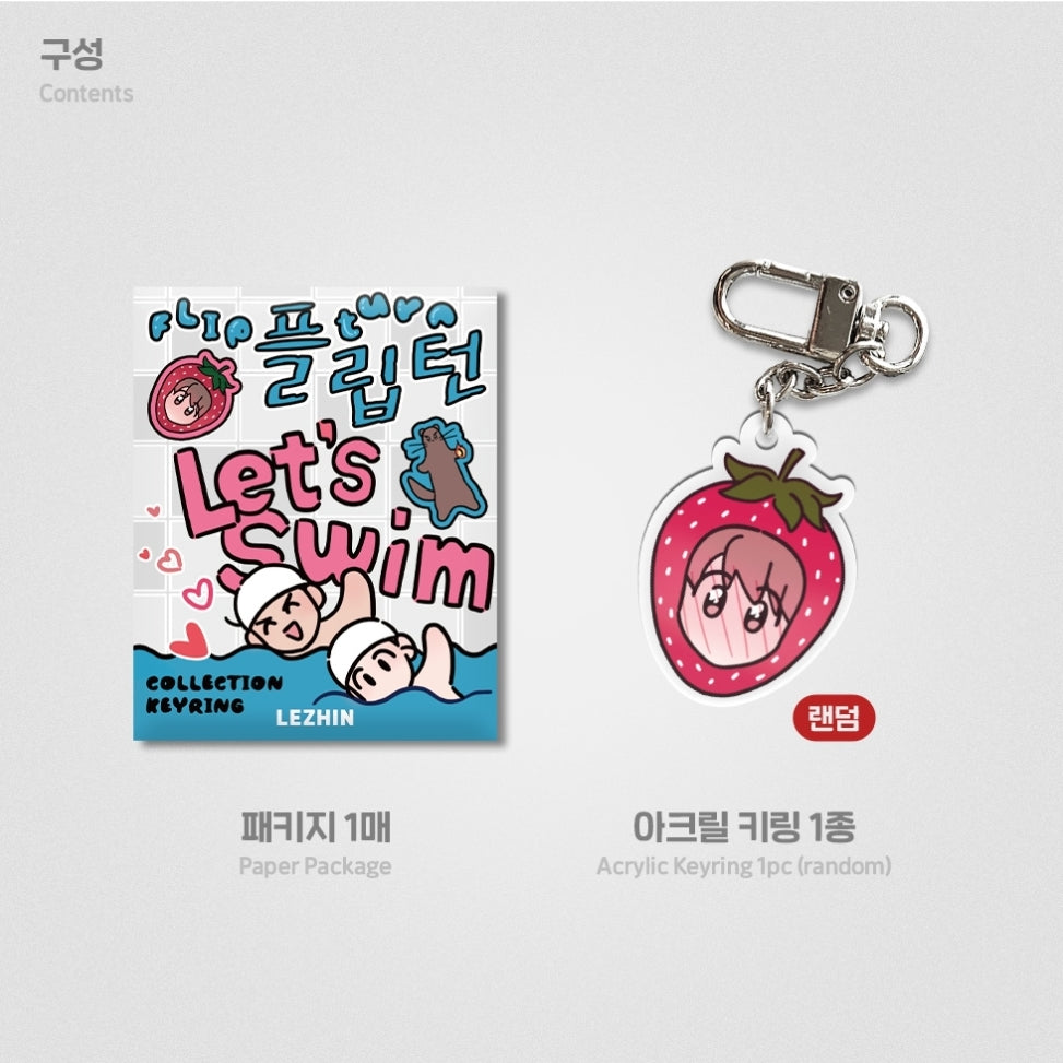 Flip Turn Collection Keyring