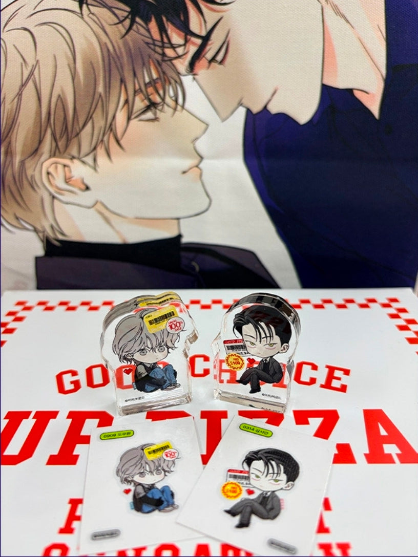 The Pizza Delivery Man and the Gold Palace Acrylic Block Set