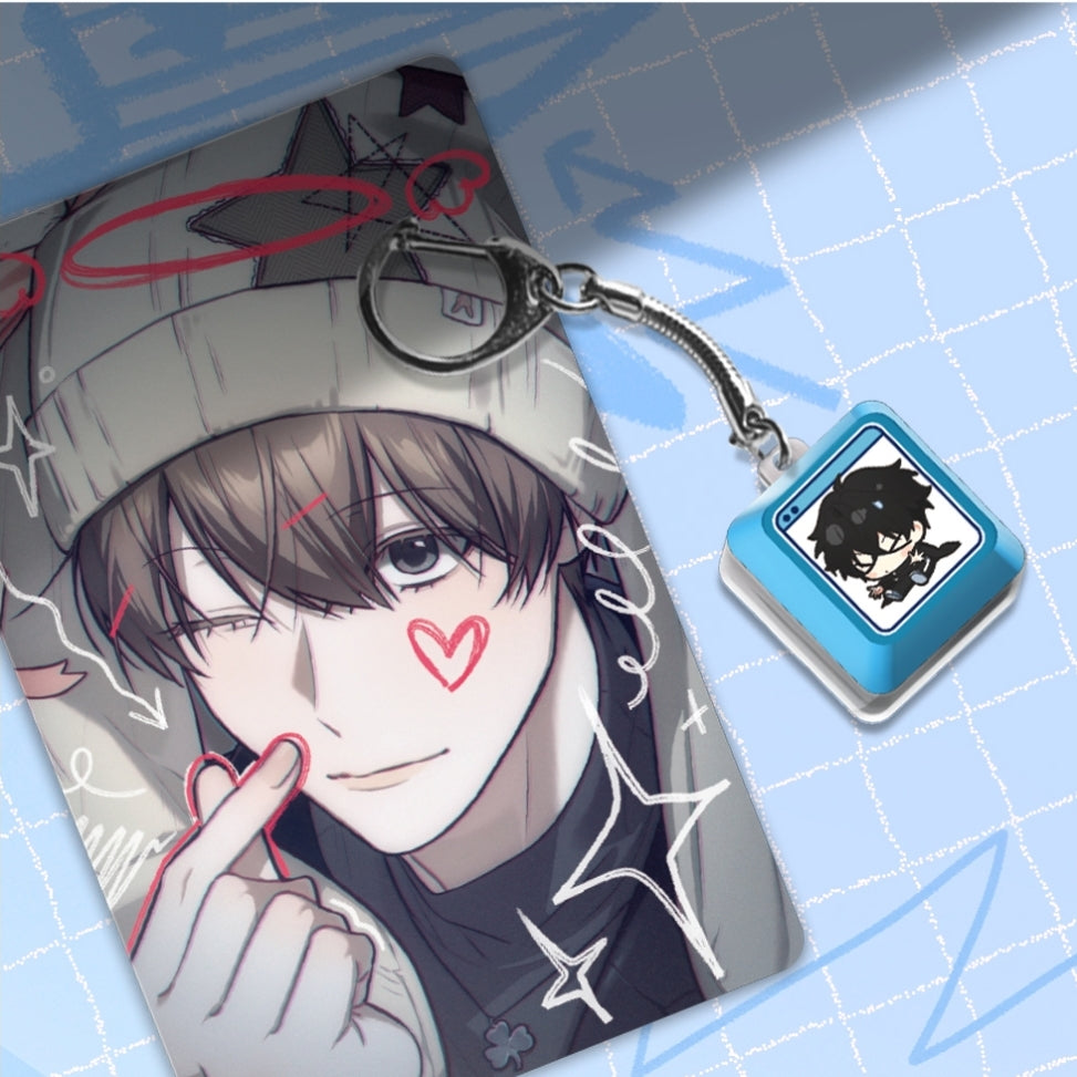 Virtual Strangers Keycap Keyring Set