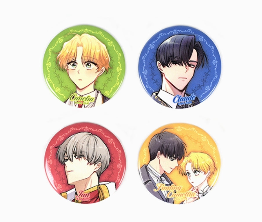 Finding Camellia Can Badge Set (4 types)