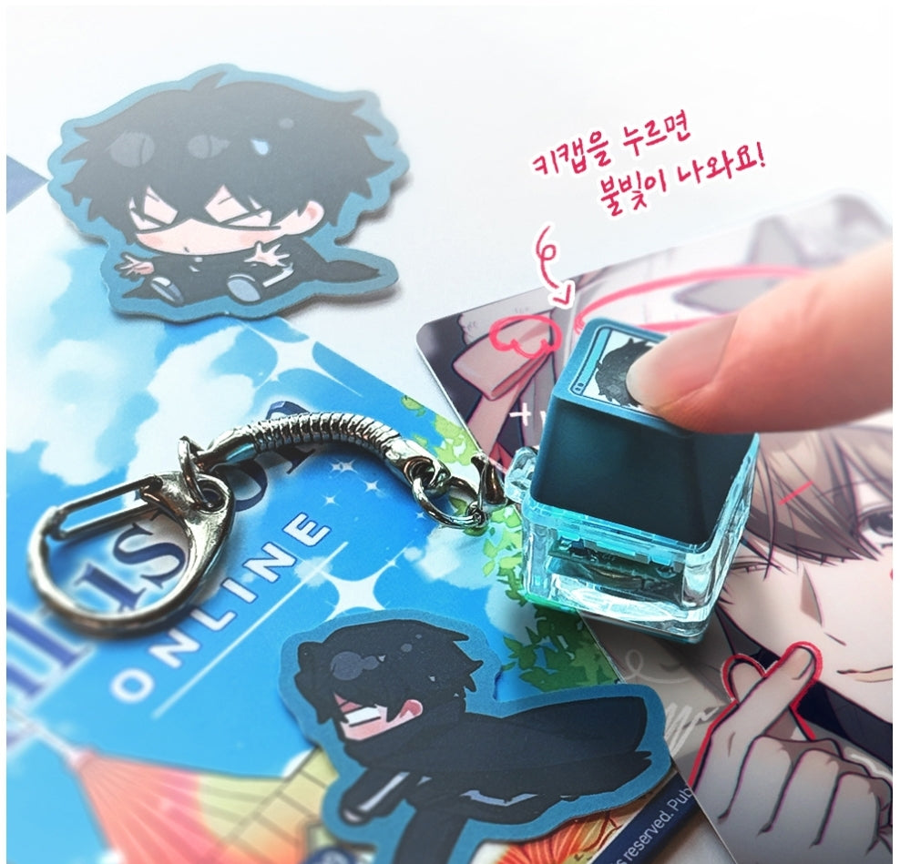 Virtual Strangers Keycap Keyring Set