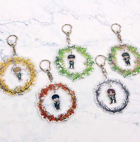 Spinach Bouquet Four Seasons Keychain