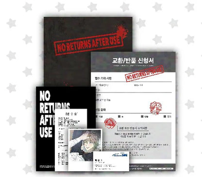 No Returns After Acrylic Return Document Set