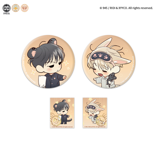 [CH][Pre-order]The Dangerous Convenience Store "Dazzling Danger" Round Can Badge Set