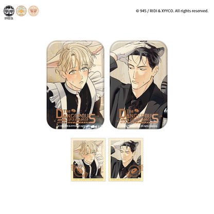 [CH][Pre-order]The Dangerous Convenience Store "Dazzling Danger" Afternoon Tea Square Badge Set