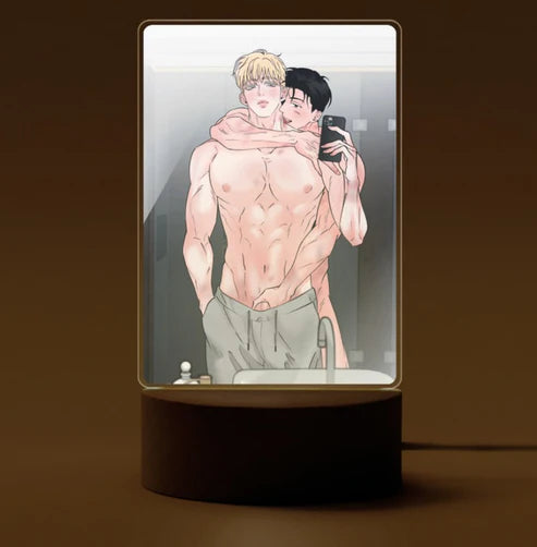 A Golden Pair LED Acrylic Mood Light