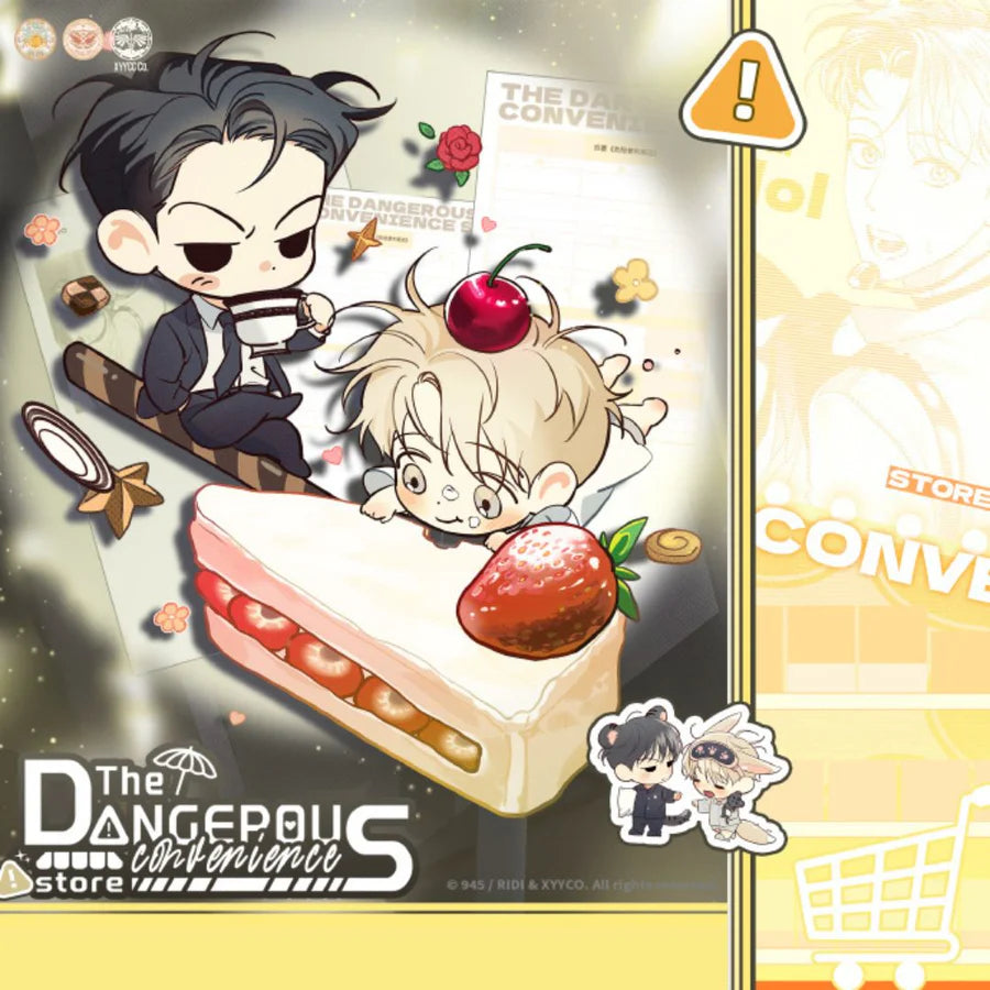 [CH][Pre-order]The Dangerous Convenience Store "Dazzling Danger" Limited Supply Can Badge Set