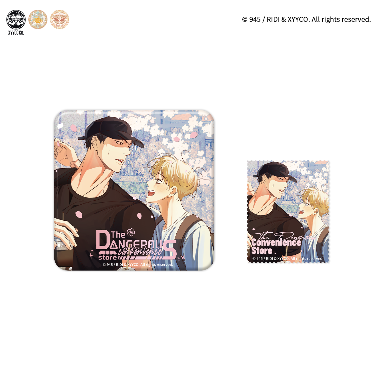 [CH][Pre-order]The Dangerous Convenience Store "Dazzling Danger" Blossom Badge Set