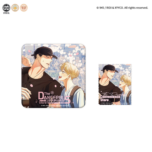 [CH][Pre-order]The Dangerous Convenience Store "Dazzling Danger" Blossom Badge Set
