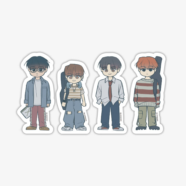 [Pre-order] Between the Stars Band AU SD Piece Sticker SET