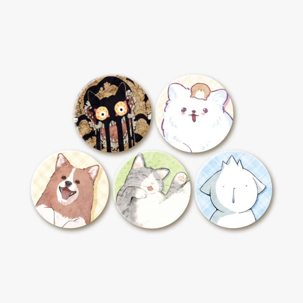 Animal Cushion Can Badge