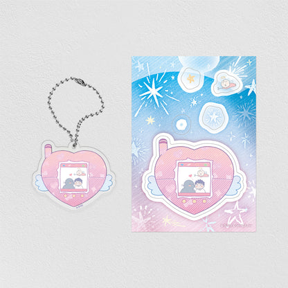 Our Sunny Days Acrylic Keyring Pouch Package