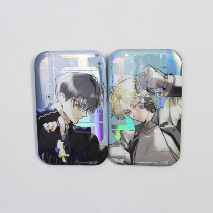 A World Without You Square Hologram Badge Set (2 Designs)