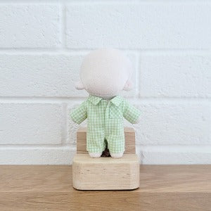10cm Doll Pastel Check Jumpsuit