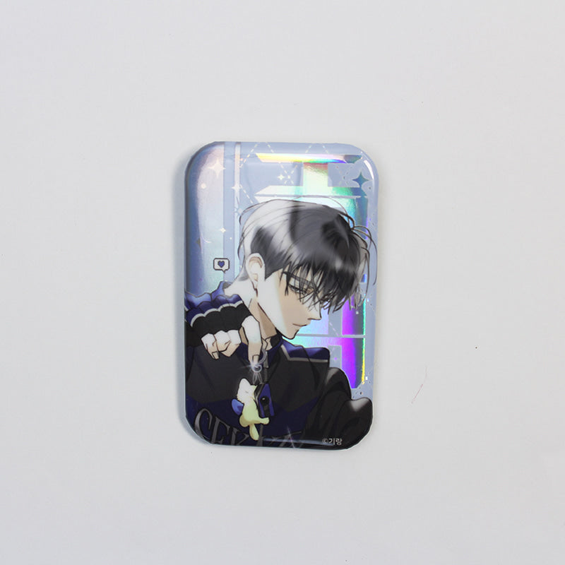 A World Without You Square Hologram Badge Set (2 Designs)